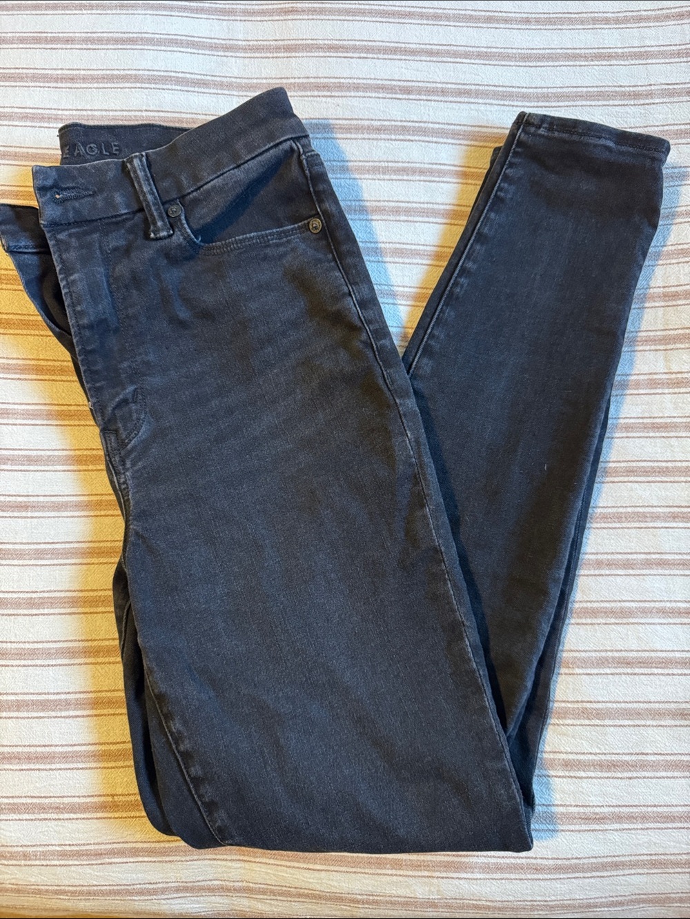 American Eagle Outfitters Women's Black Skinny Luxe Jeans M